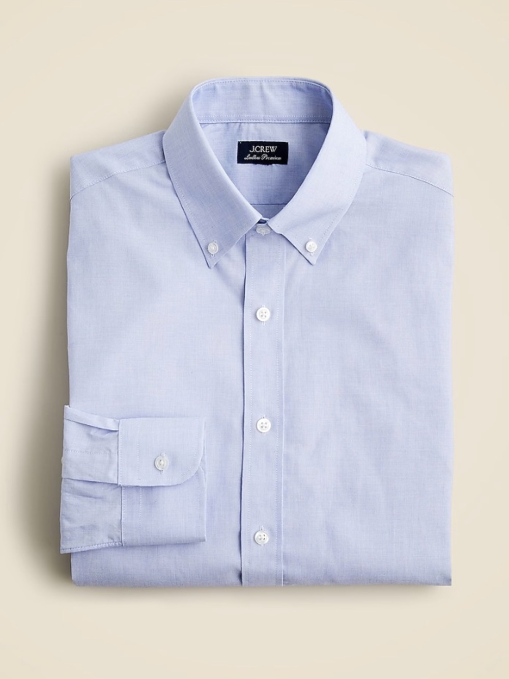 NWT J. Crew Ludlow Premium fine cotton dress shirt with Button-Down collar SLIM